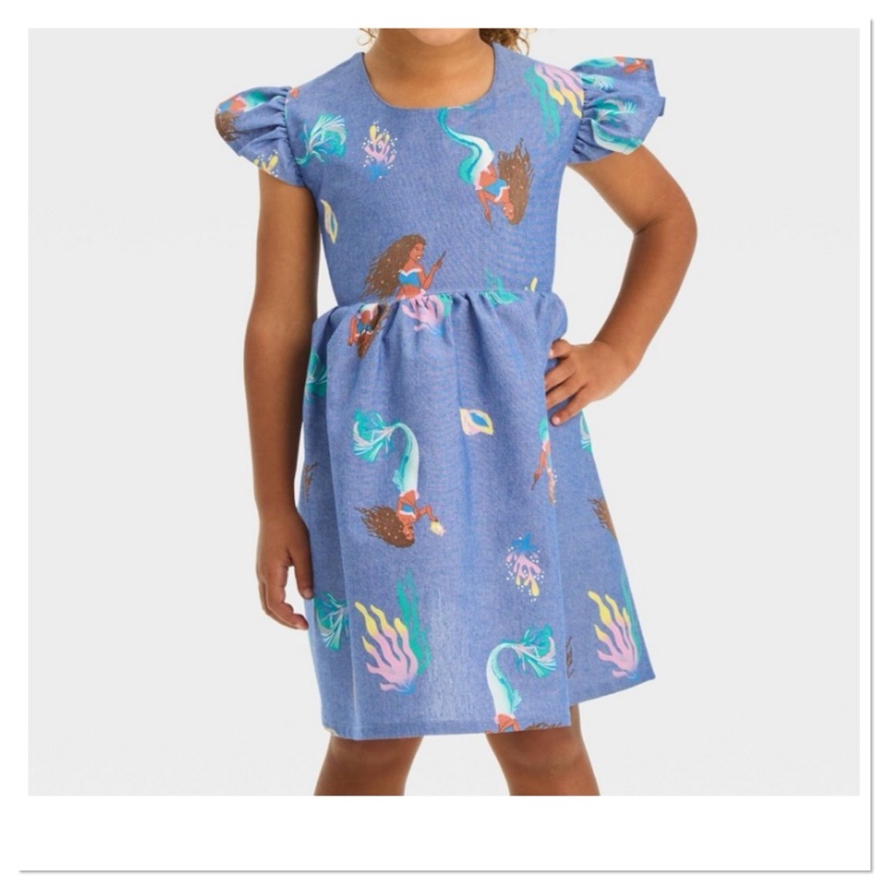Toddler Girls Disney The Little Mermaid Ariel Empire Waist Dress